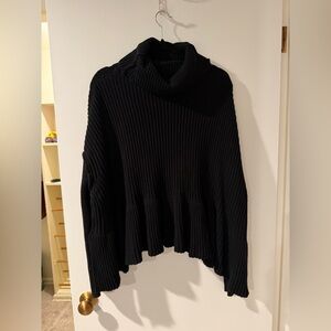 Free People Layer Cake Peplum Turtleneck Sweater